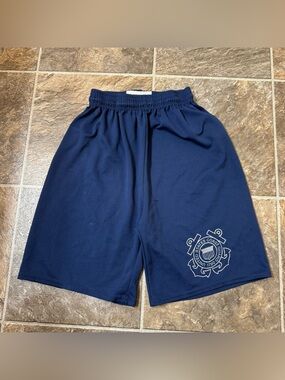 Vintage Dodger USA Coast Guard Athletic Shorts Small Youth Made In USA Blue